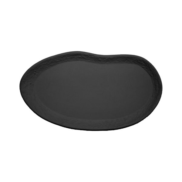 Roca Irregular Bandeja 32×21 cm. Negra