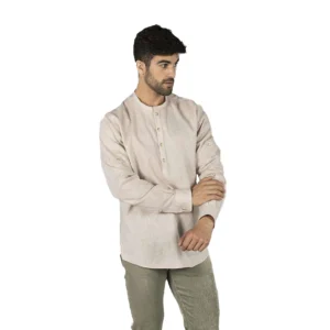 CAMISA HOMBRE LINO/COTTON CUELLO MA TIW ARENA