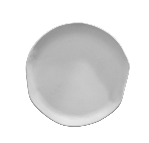 Plato Marea irregular blanco 27×3,5 cm