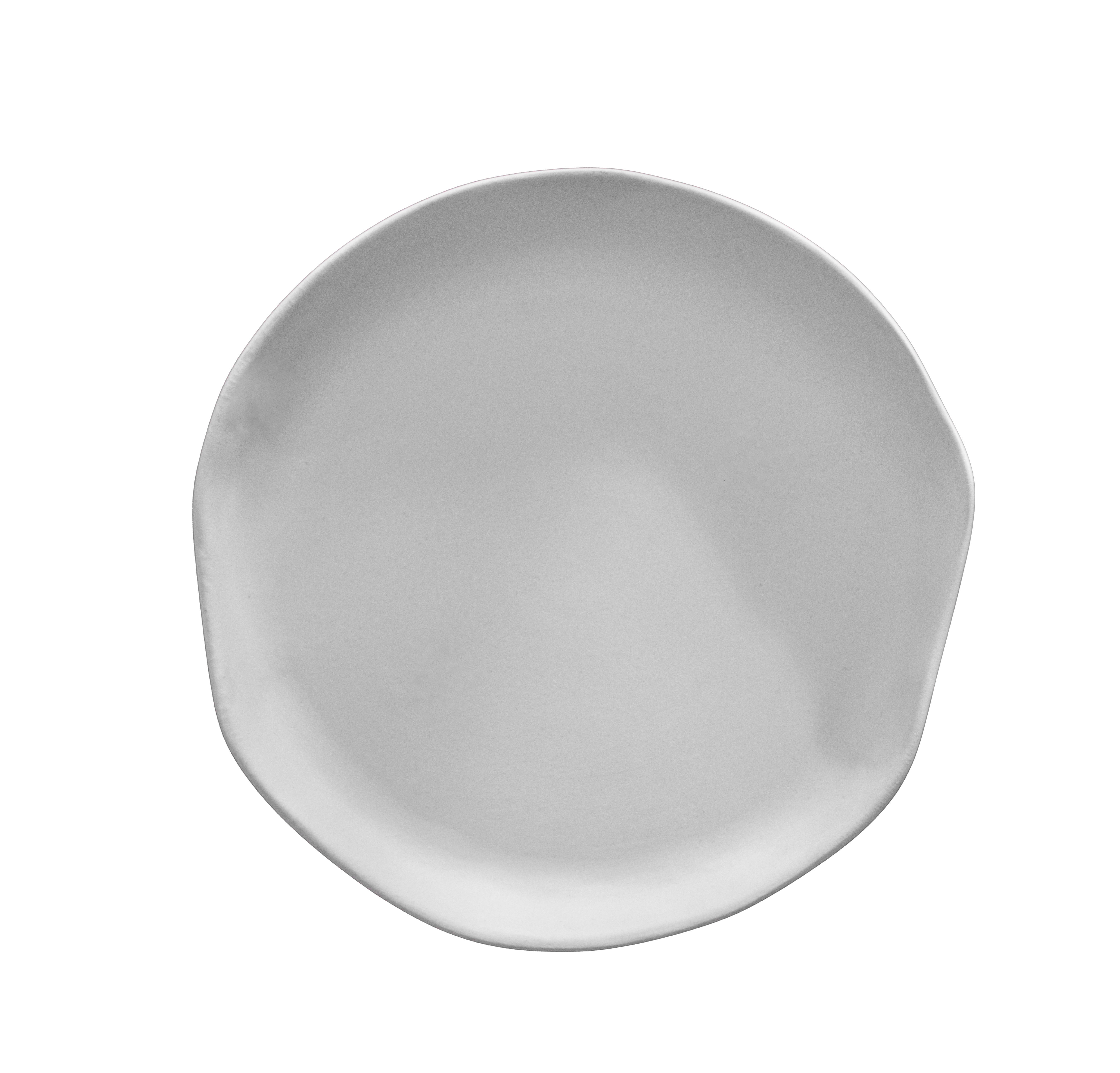Plato Marea irregular blanco 27×3,5 cm