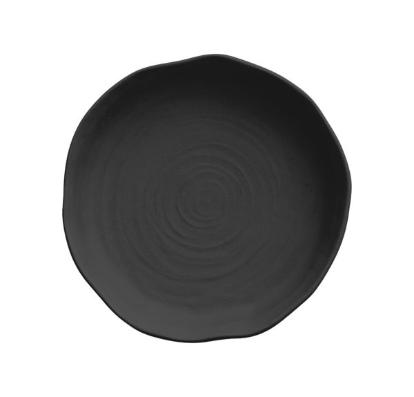 Plato Marea irregular negro 24×4,5 cm Plato Marea irregular negro 24×4,5 cm