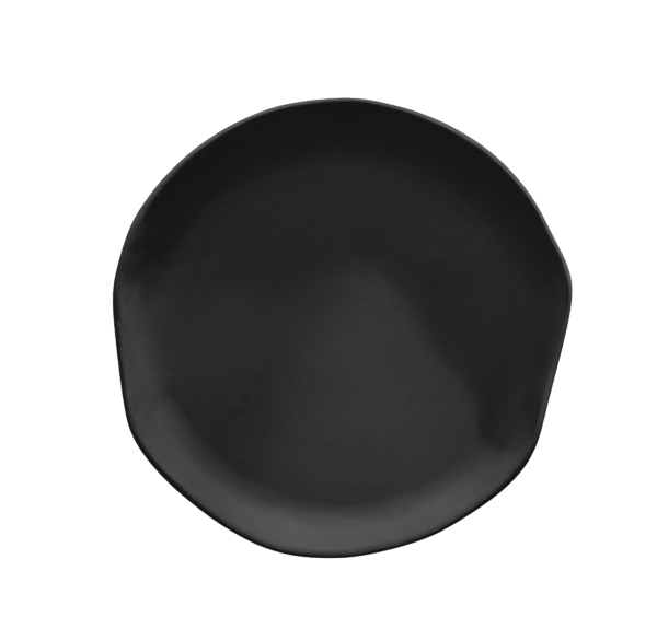 Plato Marea irregular negro 27×3,5 cm