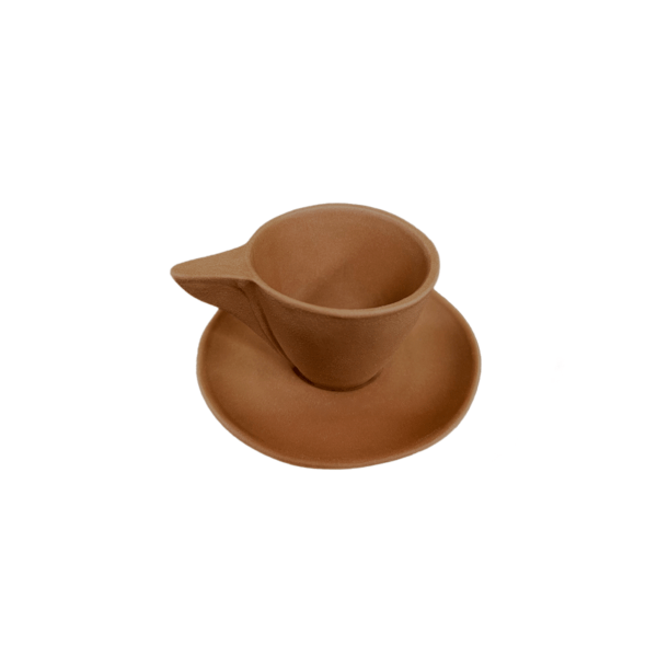 ROCA TAZA 11 CL + PLATO 12 CM TERRACOTA