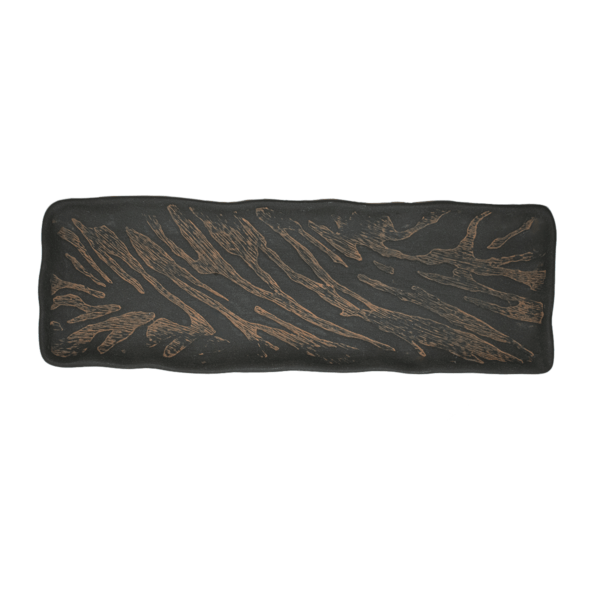 AFRODISÍACA BANDEJA 35X12CM NEGRA DECORADO TERRACOTA AFRODISÍACA BANDEJA 35X12CM NEGRA DECORADO TERRACOTA