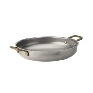 VINTAGE CAZUELA PLATA REDONDA 23CM