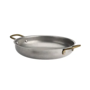 VINTAGE CAZUELA PLATA REDONDA 23CM