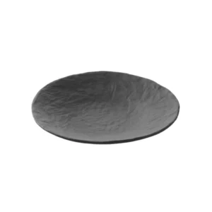 YLI NEGRO PLATO LLANO 28CM