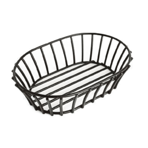 CESTA METÁLICA NEGRA 20X14X5,5