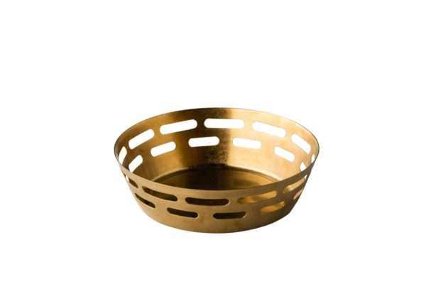 PANERA VINTAGE ORO ENVEJECIDO 17X17X5 CM