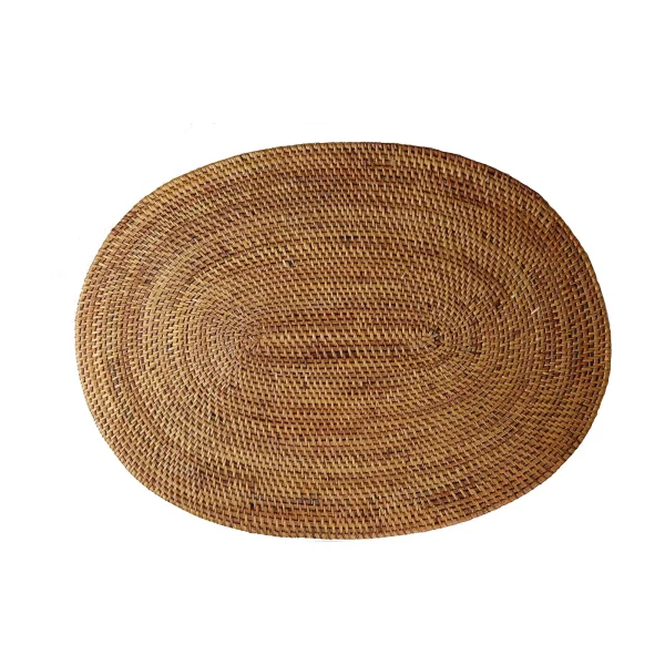MANTEL RATTAN OVAL 30X40CM NATURAL_11zon