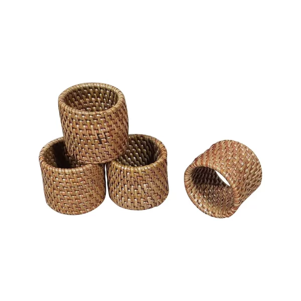 SERVILLETERO RATAN 4,5X5CM 4UNDS NATURAL_11zon