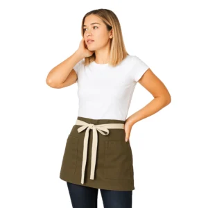 DELANTAL UNISEX CORTO 40X68 CM VERDE