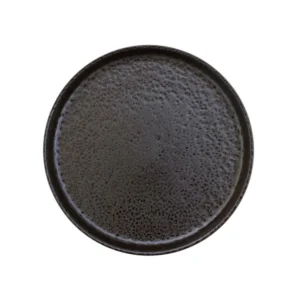 TEXTURA MARRON METALICO PLATO LLANO 28CM