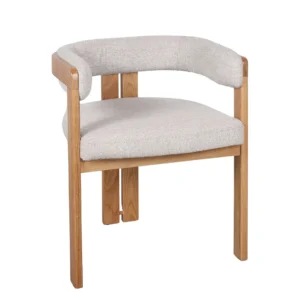 NORDICA SILLA CON COLUMNA VERTEBRAL TAPIZ PIEDRA 57x55x70 cm | Altura del asiento: 47 cm | Reposabrazos: 70 cm