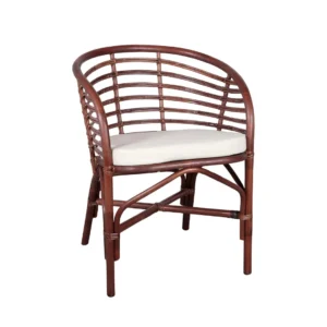NORDIKA NIKI SILLA RATAN MARRON - 60 x 66 x 84 CM