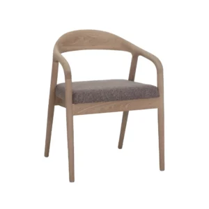 NORDICA VENTO SILLA MADERA TAPIZ MARRON