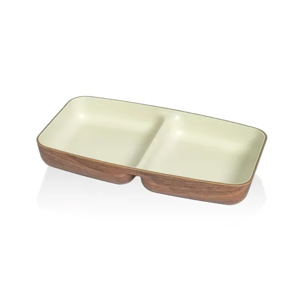 SNACK BOL DOBLE BLANCO MATE 19x10CM