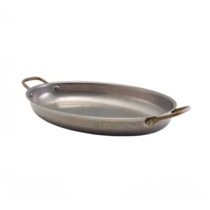 VINTAGE CAZUELA PLATA OVALADA VINTAGE 34X23X H4CM (1.6L)