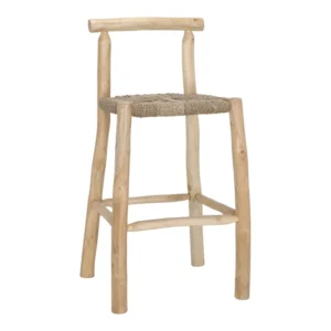 ARTESANAL TABURETE MADERA 51 X 51 X H101 CM