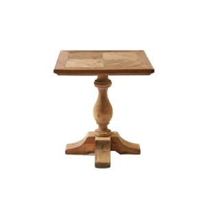 MESA DE MADERA ENVEJECIDA 70 x 70 x 76