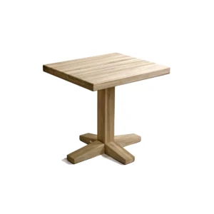 MESA DE MADERA PARA EXTERIOR CUADRADA