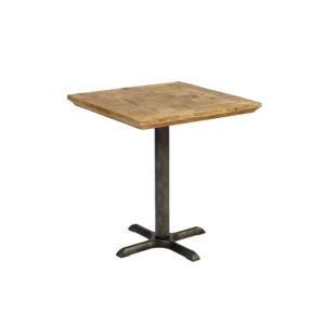 MESA MADERA Y METAL 70 x 70 x 77
