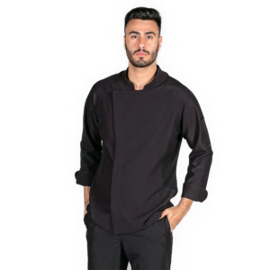CHAQUETA COCINA HOMBRE CRESPO NEGRO
