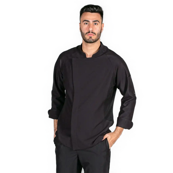 CHAQUETA-COCINA-HOMBRE-CRESPO-NEGRO