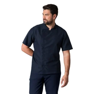 CHEF CHAQUETA AZUL MARINO MANGA CORTA