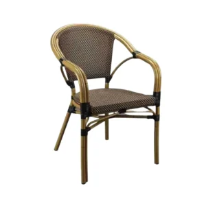 MAUI SILLA BAMBU Y TELA ANTRACITA