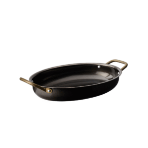 VINTAGE NEGRO PLATO OVAL 24,5X17,5CM