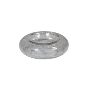 DONUT PLATO CRISTAL CRAQUELADO 17X H5CM