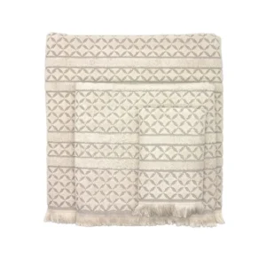 ETNICA TOALLA BEIGE JUEGO 3 PIEZAS (30X50CM -50X70CM -70X140CM )