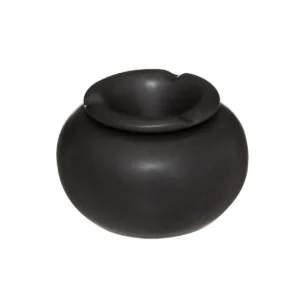 ART CENICERO NEGRO DE AGUA 12,5X H8CM