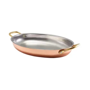 VINTAGE COBRE PLATO OVAL 35X22CM