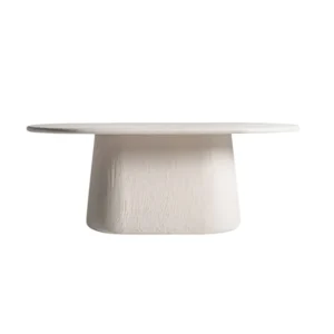 INA MESA MADERA ACABADO CEMENTO BLANCO 200X100X H75CM