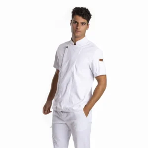 GRANIZA CHAQUETA COCINERO MANGO CORTA BLANCA