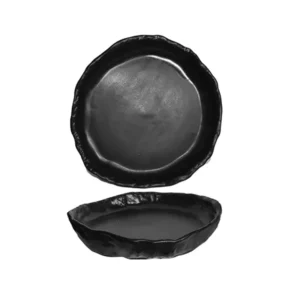 CRUDO NEGRO PLATO LLANO 25CM