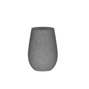 PIEDRA GRAFITO CRISTAL DECORADO VASO 46.5CL