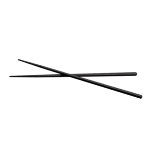PALILLOS ASIA ROUND 24CM MELAMINA NEGRO SET 2 UNIDADES