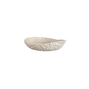 ARTESANO ARCILLA LISA MATE Y TEXTURA FUERA CONCHA 9CM BLANCO