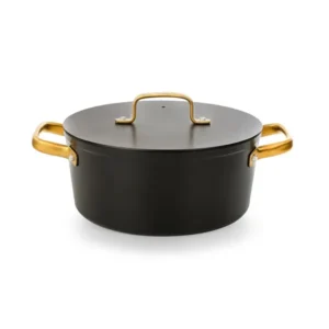 ZAMOA ICONIC CACEROLA ANTIADHERENTE ALUMINIO 24CM NEGRO