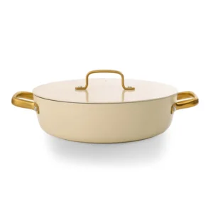 ZAMOA ICONIC CACEROLA BAJA ANTIADHERENTE CERAMICO 28CM BEIGE