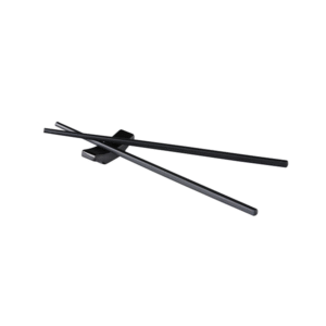 SOPORTE PARA PALILLOS MELAMINA NEGRO PUERTA ASIA 6.4CM