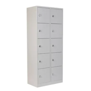 TAQUILLA 10 PUERTAS GRIS CERRADURA PARA CANDADO
