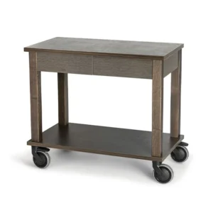CARRO ROBLE MUEBLE AXILIAR CON CAJONES 90X50X H80CM