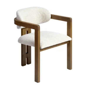COLUMNA SILLON MADERA Y TAPIZ
