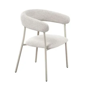 MINIMALIST SILLA TELA GREIS REPOSABRAZOS