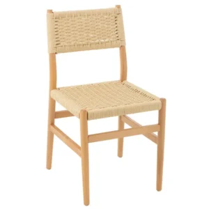 MADERA DE HAYA Y CUERDA NATURAL SILLA