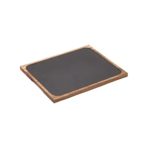 PIZARRA CON BASE MADERA 32.5X26CM